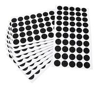 Adsamm® / 500 x almohadillas de fieltro / Ø 16 mm / negro / redondo / Protectores de suelo para patas de mueble / auto-adhesivos / con grosor de 1,5 mm de la máxima calidad