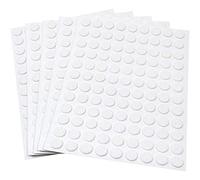 Adsamm® / 540 x almohadillas de fieltro / Ø 10 mm / blanco / redondo / Protectores de suelo para patas de mueble / auto-adhesivos / con grosor de 1,5 mm de la máxima calidad