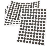 Adsamm® / 540 x almohadillas de fieltro / Ø 10 mm / marrón / redondo / Protectores de suelo para patas de mueble / auto-adhesivos / con grosor de 1,5 mm de la máxima calidad