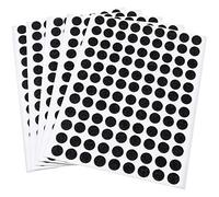 Adsamm® / 540 x Almohadillas de Fieltro/Ø 10 mm/Negro/Redondo/Protectores de Suelo para Patas de Mueble/Auto-Adhesivos/con Grosor de 1,5 mm de la máxima Calidad