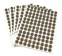Adsamm® / 540 x deslizantes de Fieltro autoadhesivos/Marrón/ø 10 mm/Redondo/Deslizantes de Fieltro para Muebles de 3,5 mm de Grosor/Deslizantes para Muebles y Suelos
