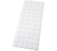 Adsamm® / 60 x Almohadillas de Fieltro/Ø 14 mm/Blanco/Redondo/Protectores de Suelo para Patas de Mueble/Auto-Adhesivos/con Grosor de 1,5 mm de la máxima Calidad
