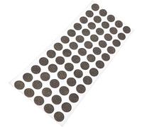 Adsamm® / 60 x almohadillas de fieltro / Ø 14 mm / marrón / redondo / Protectores de suelo para patas de mueble / auto-adhesivos / con grosor de 1,5 mm de la máxima calidad