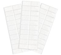 Adsamm® / 60 x almohadillas de fieltro / 20x40 mm / blanco / rectangular / Protectores de suelo para patas de mueble / auto-adhesivos / con grosor de 1,5 mm de la máxima calidad