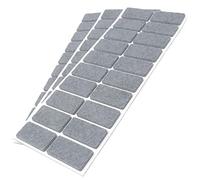 Adsamm® / 60 x deslizantes de Fieltro autoadhesivos/Gris / 20x40 mm/Rectangular/Deslizantes de Fieltro para Muebles de 3,5 mm de Grosor/Deslizantes para Muebles y Suelos