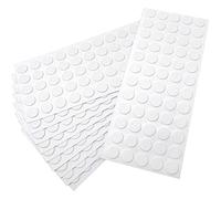 Adsamm® / 600 x almohadillas de fieltro / Ø 14 mm / blanco / redondo / Protectores de suelo para patas de mueble / auto-adhesivos / con grosor de 1,5 mm de la máxima calidad