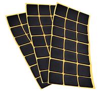 Adsamm® / 63 x Almohadillas Antideslizantes Autoadhesivas de Caucho Celular EPDM / 30x30 mm/Negro/Cuadrado/Deslizantes Antideslizantes de 2,5 mm de Espesor