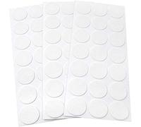 Adsamm® / 63 x Almohadillas de Fieltro/Ø 30 mm/Blanco/Redondo/Protectores de Suelo para Patas de Mueble/Auto-Adhesivos/con Grosor de 1,5 mm de la máxima Calidad