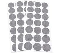 Adsamm® / 63 x almohadillas de fieltro / Ø 30 mm / gris / redondo / Protectores de suelo para patas de mueble / auto-adhesivos / con grosor de 1,5 mm de la máxima calidad