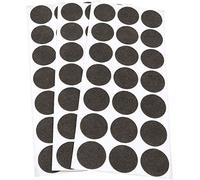 Adsamm® / 63 x almohadillas de fieltro / Ø 30 mm / marrón / redondo / Protectores de suelo para patas de mueble / auto-adhesivos / con grosor de 1,5 mm de la máxima calidad