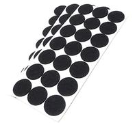 Adsamm® / 63 x deslizantes de Fieltro autoadhesivos/Negro/ø 30 mm/Redondo/Deslizantes de Fieltro para Muebles de 3,5 mm de Grosor/Deslizantes para Muebles y Suelos
