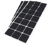 Adsamm® / 63 x deslizantes de Fieltro autoadhesivos/Negro / 30x30 mm/Cuadrado/Deslizantes de Fieltro para Muebles de 3,5 mm de Grosor/Deslizantes para Muebles y Suelos