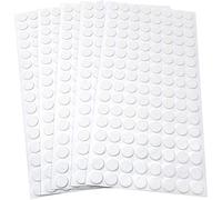 Adsamm® / 640 x almohadillas de fieltro / Ø 12 mm / blanco / redondo / Protectores de suelo para patas de mueble / auto-adhesivos / con grosor de 1,5 mm de la máxima calidad