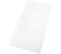 Adsamm® / 8 x almohadillas de fieltro / Ø 50 mm / blanco / redondo / Protectores de suelo para patas de mueble / auto-adhesivos / con grosor de 1,5 mm de la máxima calidad