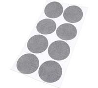 Adsamm® / 8 x almohadillas de fieltro / Ø 50 mm / gris / redondo / Protectores de suelo para patas de mueble / auto-adhesivos / con grosor de 1,5 mm de la máxima calidad