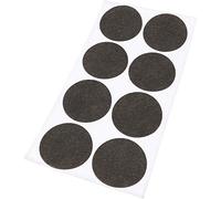 Adsamm® / 8 x Almohadillas de Fieltro/Ø 50 mm/marrón/Redondo/Protectores de Suelo para Patas de Mueble/Auto-Adhesivos/con Grosor de 1,5 mm de la máxima Calidad