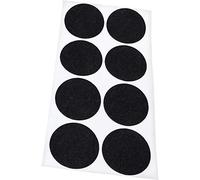 Adsamm® / 8 x almohadillas de fieltro / Ø 50 mm / negro / redondo / Protectores de suelo para patas de mueble / auto-adhesivos / con grosor de 1,5 mm de la máxima calidad