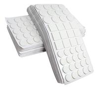 Adsamm® / 880 x Almohadillas de Fieltro/Blanco/Diferentes tamaños/Ø 28 mm/Ø 20 mm / 25x25 mm/Protectores de Suelo para Patas de Mueble/Auto-Adhesivos/con Grosor de 3,5 mm de la máxima Calidad