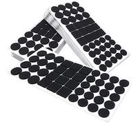 Adsamm® / 880 x almohadillas de fieltro / negro / diferentes tamaños / Ø 28 mm / Ø 20 mm / 25x25 mm / Protectores de suelo para patas de mueble / auto-adhesivos / con grosor de 3,5 mm de la máxima calidad