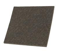 Adsamm® / almohadillas de fieltro / 100x100 mm / marrón / cuadrado / Protectores de suelo para patas de mueble / auto-adhesivos / con grosor de 3,5 mm de la máxima calidad