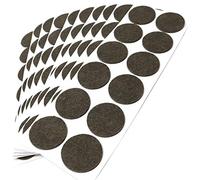Adsamm FP-35-SA-BR-40-12-10 120 Almohadillas de Fieltro, Marrón, Ø 40 mm