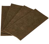Adsamm FP-35-SA-BR-80180-4 4 Placas de Fieltro Autoadhesivas, Marrón, 80 x 180 mm