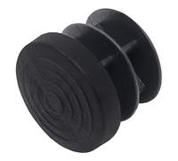 Adsamm INS-R-BL-20-100 100 Tapones de lámina, Negro, Ø 20 mm