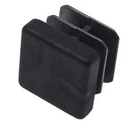 Adsamm INS-R-BL-2020-16 16 Tapones de lámina, Negro, 20x20 mm