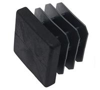 Adsamm INS-R-BL-2525-4 4 Tapones de láminas, Negro, 25x25 mm
