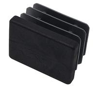 Adsamm INS-R-BL-2535-4 4 Tapones de láminas, Negro, 25x35 mm | Wandstärke 1-2 mm