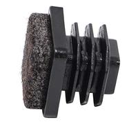 Adsamm INS-R-F-BL-1616-16 INS-R-F-BL-1616 - Tapones de láminas con fieltro, 16 x 16 mm, color negro