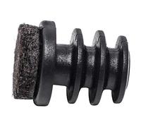 Adsamm INS-R-F-BL-20-4 4 Tapones de láminas con Fieltro, Negro, Ø 20 mm