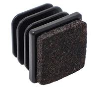 Adsamm INS-R-F-BL-2525-16 INS-R-F-BL-2525 - Tapones de láminas con fieltro, color negro, 25 x 25 mm