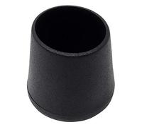 Adsamm LG-BL-25-32 32 Tapas para Patas de Silla, Negro, Ø 25-26 mm