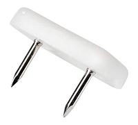 Adsamm PG-2N-WH-1830-16 PG-2N-WH-1830 - Protectores de plástico con clavo (16 unidades, 18 x 30 mm), color blanco