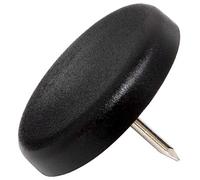 Adsamm PG-N-BL-30-4 PG-N-BL-30 - Protectores de plástico con clavo, 4 unidades, 30 mm de diámetro, color negro