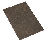 Adsamm® / placas auto-adhesivas de fieltro recortables / 200x300 mm / marrón / rectangulares / almohadillas de fieltro / protectores de suelo para patas de mueble / grosor de 3,5 mm de la máxima calidad