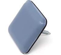 Adsamm PTFE-N-GR-2424-16 16 Deslizadores de PTFE con Clavo, Gris y Azul, 24x24 mm