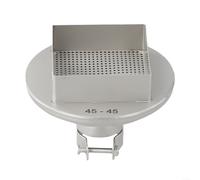 Advokingtap 1 boquilla cuadrada de aire caliente de acero inoxidable de 45 mm x 45 mm para reparación de estación de soldadura BGA, plata, reparación de virutas