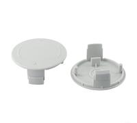 Advokingtap Cubierta de carrete de repuesto de 1/2 piezas compatible con Bosch para recortadora de césped de alimentación automática AFS 23-37, tapa ABS gris para mantenimiento de césped de jardín (2