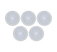Advokingtap Juego de 5 juntas de tapa de silicona blanca para vaso de viaje, botella de vacío, tapones de repuesto herméticos a prueba de fugas para oficina o exteriores (C)