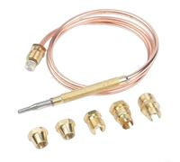 Advokingtap Sonda termopar M6x075 de 60 cm para quemadores de gas, chimeneas, estufas de barbacoa, hornos, equipo de calefacción, sensor de seguridad, pieza de repuesto (60 cm)