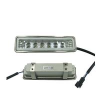 ADZJOY 220 V/12 V CA/CC Bombilla Rectangular for Cocina de Cocina de 2 Piezas Luz LED for Campana extractora Luz LED de Doble con Conector SM(Color:LED Double Row Light 220V)