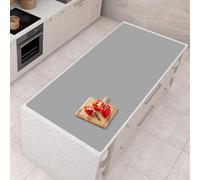 AECHY Alfombrilla de Silicona Extra Grande 120x60x0,2 cm, Tapete de Silicona para Encimera Cocina, Protector Resistente al Calor, Impermeable y Antideslizante, Enviado Enrollado, gris oscuro