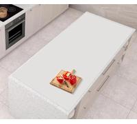AECHY Alfombrilla de Silicona Extra Grande 120x60x0,2 cm, Tapete de Silicona para Encimera Cocina, Protector Resistente al Calor, Impermeable y Antideslizante, Enviado Enrollado, gris claro