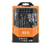 AEG AAKDD30 Set Tornillo/Perforación 30 Piezas Ideal Para Taladros Y Impacto