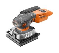 AEG BFS18SBL-14-0 - Lijadora vibratoria (18 V, 1/4 hojas, 7000 a 12000 osc/min, fijación de velcro o pinza (sin batería)