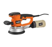 Aeg - Ex150Es Liixadora Órbita Aleatoria 440W 150Mm | Ajuste del movimiento orbital, arranque gradual, bandeja autoagarre, 25 abrasivos entregados, succión con bolsa, softgrip