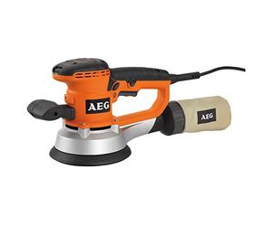 Aeg - Ex150Es Liixadora Órbita Aleatoria 440W 150Mm | Ajuste del movimiento orbital, arranque gradual, bandeja autoagarre, 25 abrasivos entregados, succión con bolsa, softgrip