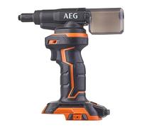 AEG - Remachadora de 18 voltios 10000 N, diámetro de remaches máximo 2,4 a 4,8 mm, incluye 4 puntas (sin bat. ni cargador) - BNZ18-0